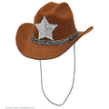 Mini Cowboy Hoed Met Ster Sheriff Bruin