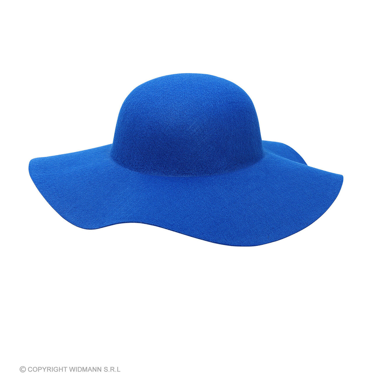 Op deze afbeelding zie je een Accessoires, van het merk Widmann. Blauwe Hippie Hoed Brede Rand