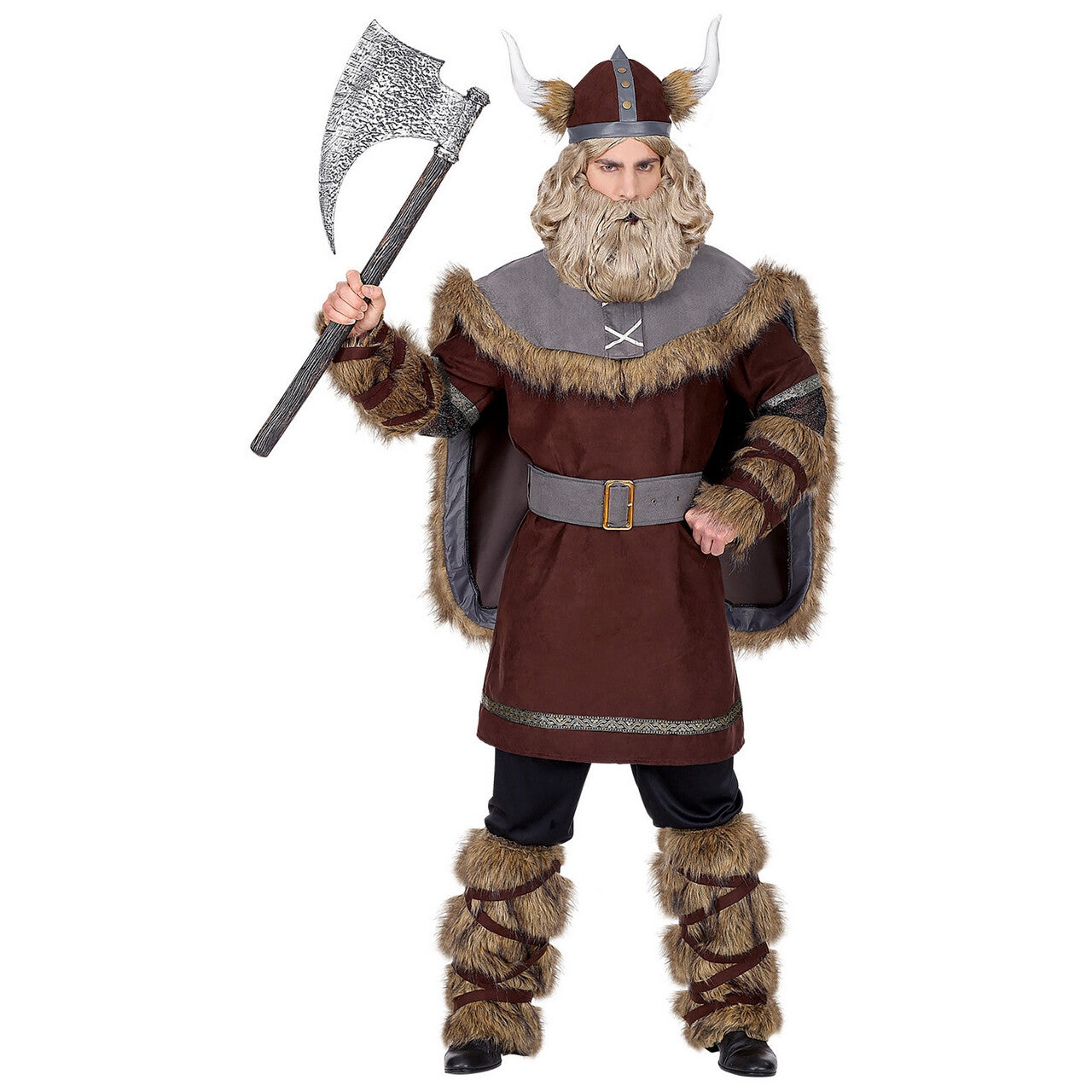 Op deze afbeelding zie je een Kostuums, van het merk Widmann. Onverwoestbare Woeste Viking Noorwegen Man Kostuum
