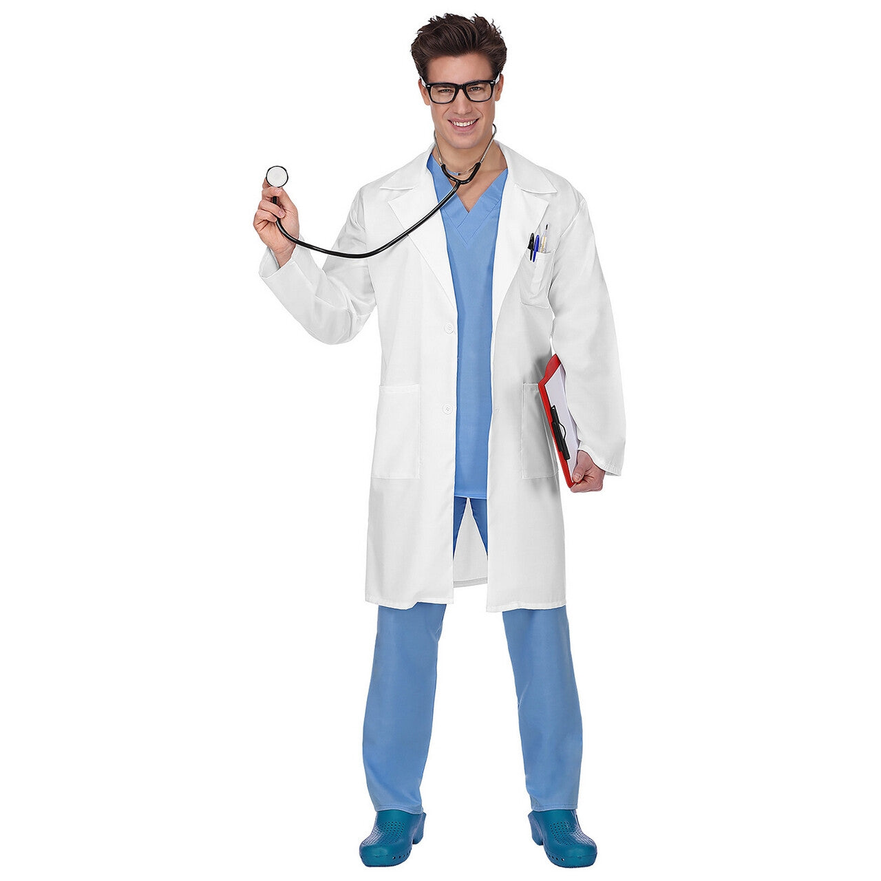 Op deze afbeelding zie je een Kostuums, van het merk Widmann. Zaalarts Dokter Pols Kostuum