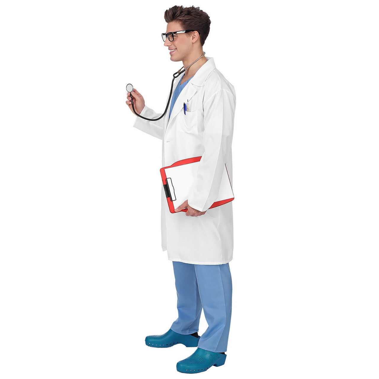 Op deze afbeelding zie je een Kostuums, van het merk Widmann. Zaalarts Dokter Pols Kostuum
