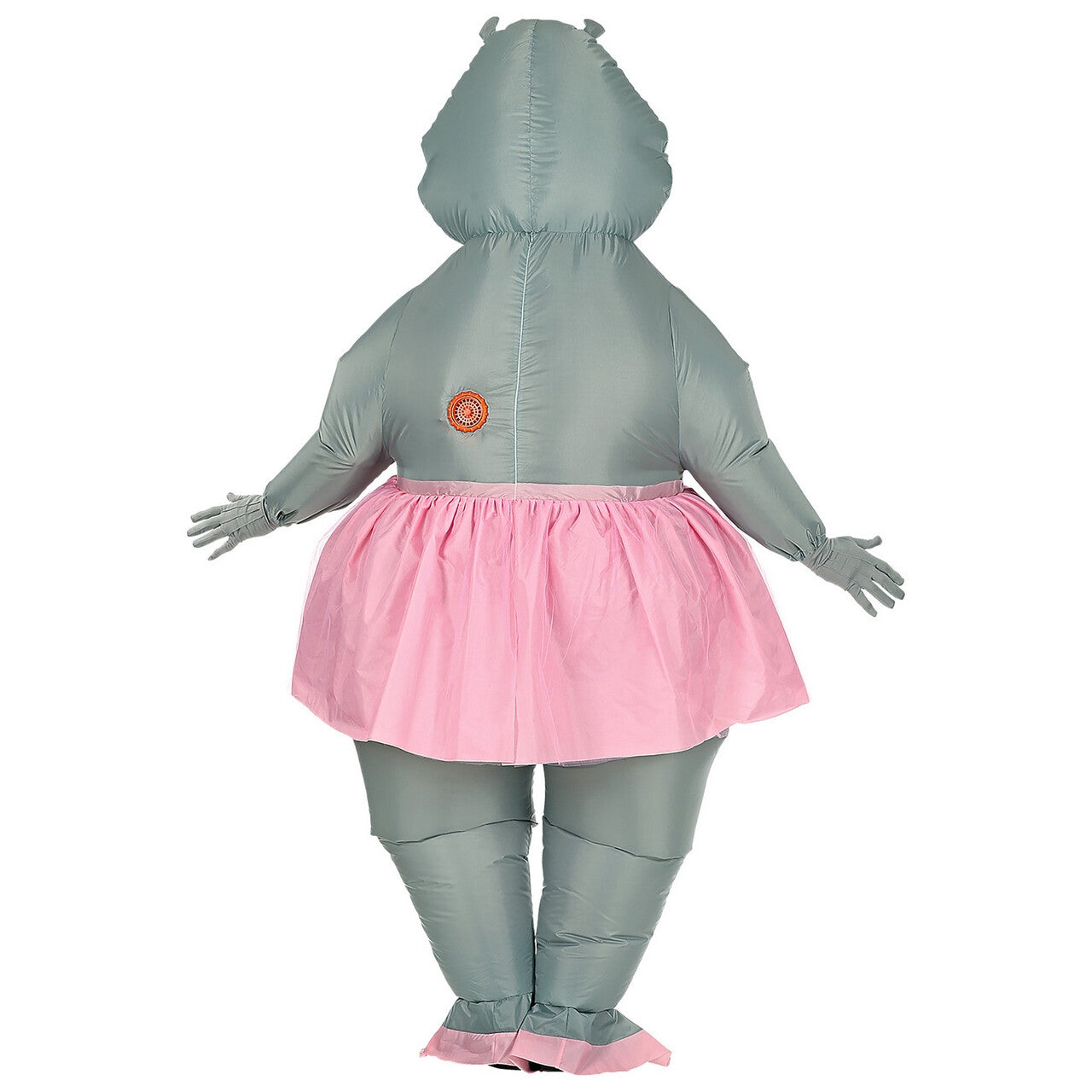 Op deze afbeelding zie je een Kostuums, van het merk Widmann. Opblaasbaar Bolle Dikke Hippo Ballerina Nijlpaard Kostuum