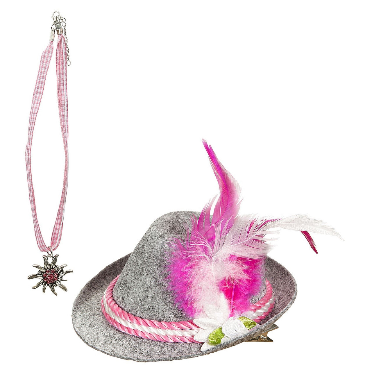 Op deze afbeelding zie je een Accessoires, van het merk Widmann. Hoedje En Ketting Ursula Biermans