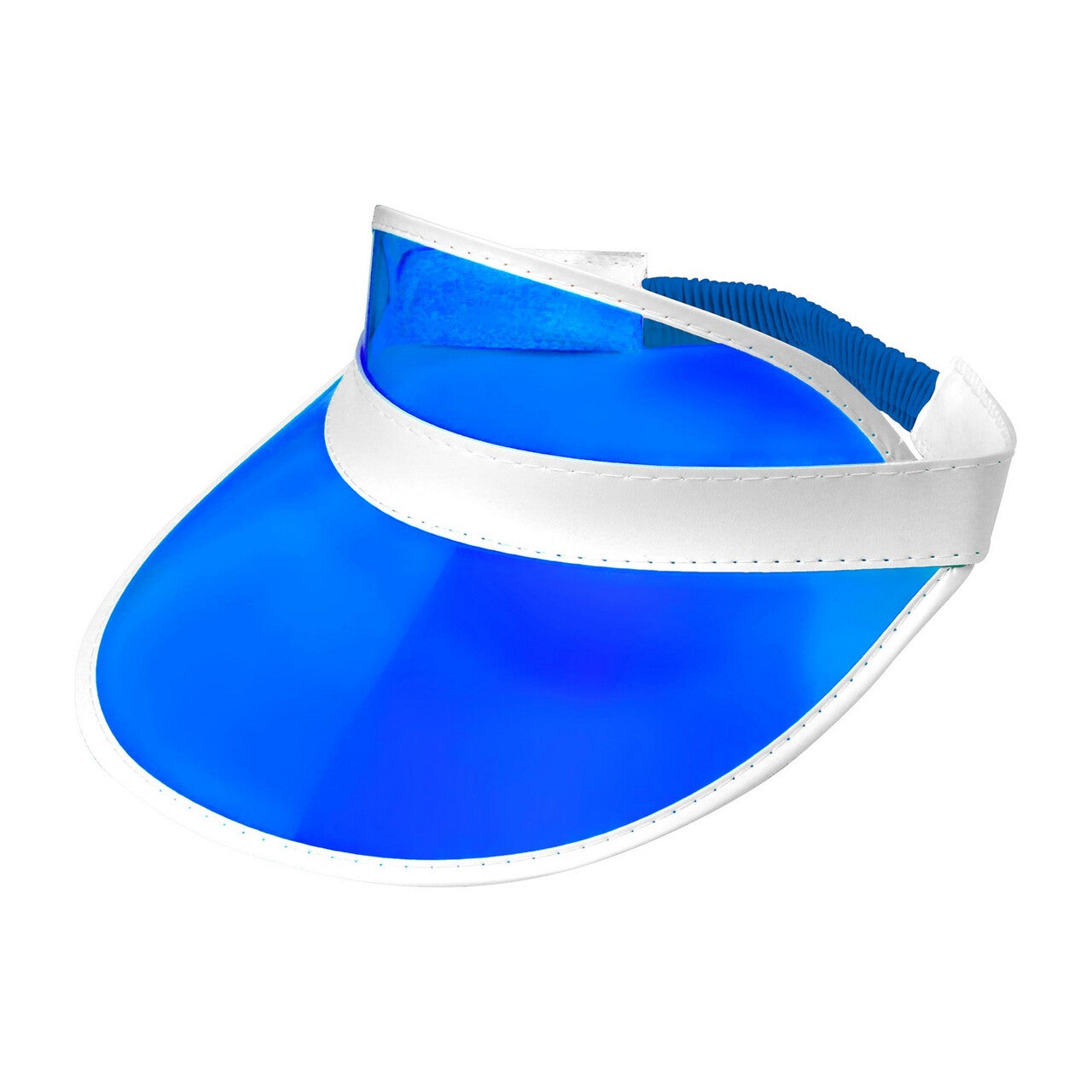 Op deze afbeelding zie je een Accessoires, van het merk Widmann. Zonneklep Jaren 80 Blauw