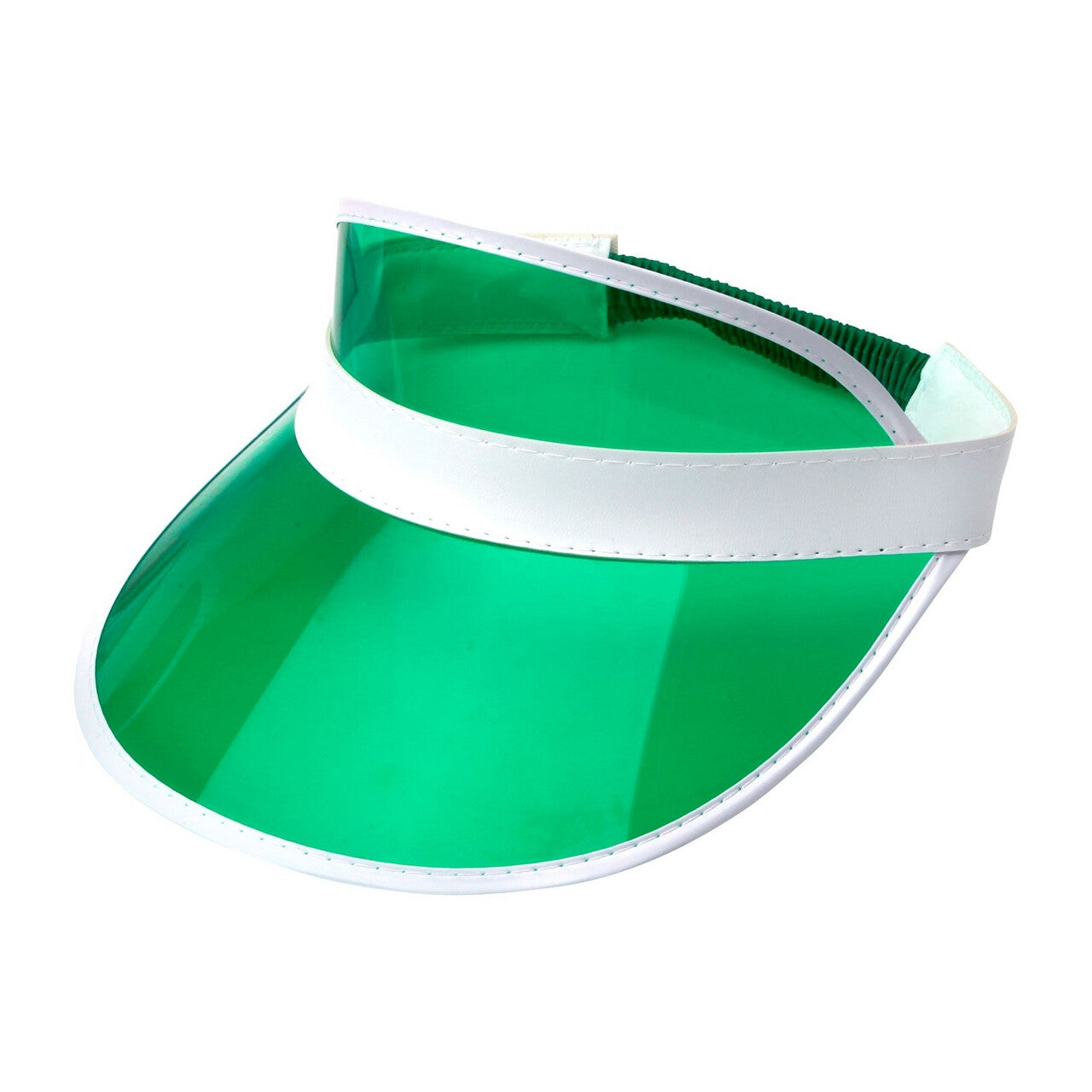Op deze afbeelding zie je een Accessoires, van het merk Widmann. Zonneklep Jaren 80 Groen