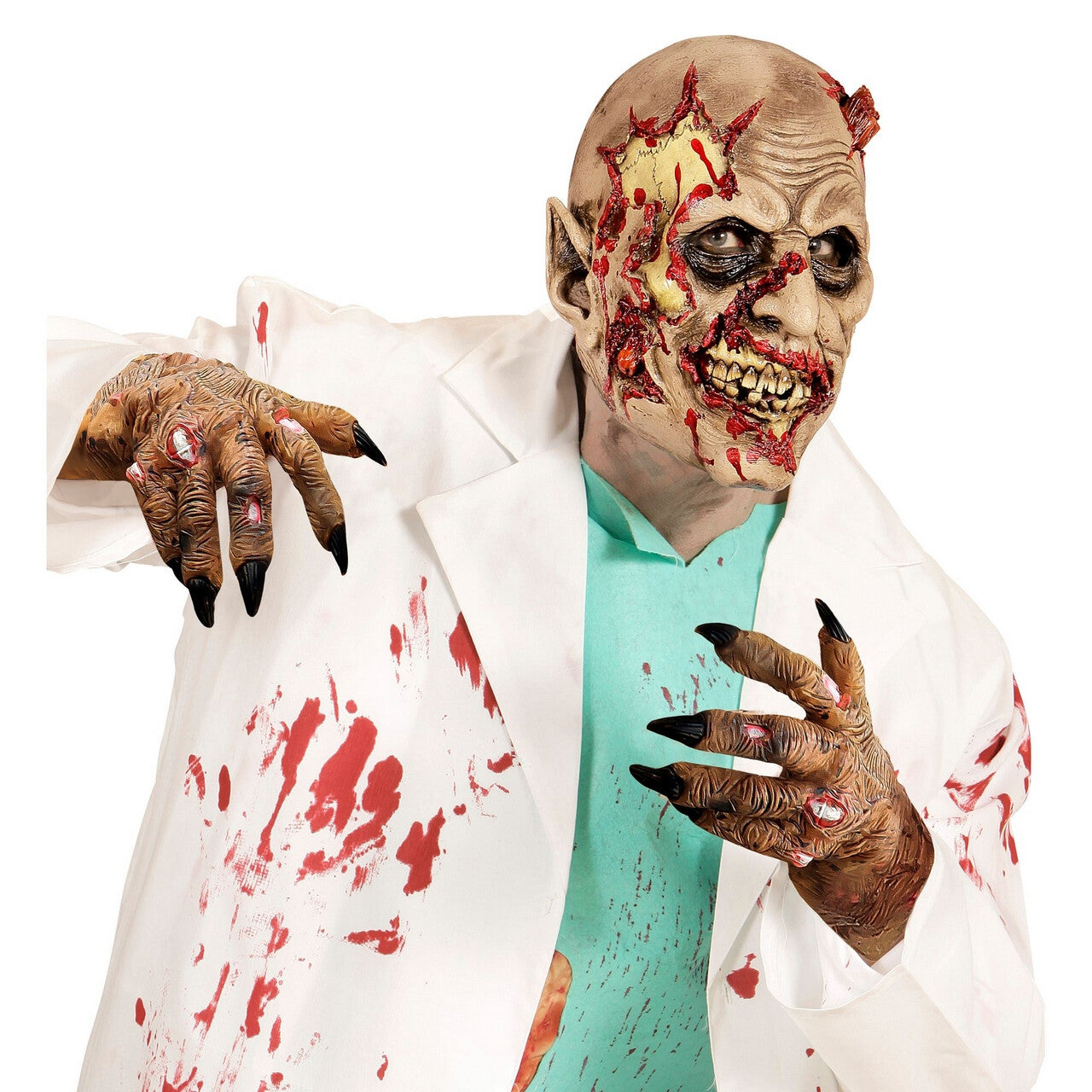Op deze afbeelding zie je een Accessoires, van het merk Widmann. Horror Handschoenen Zombie Klauwen