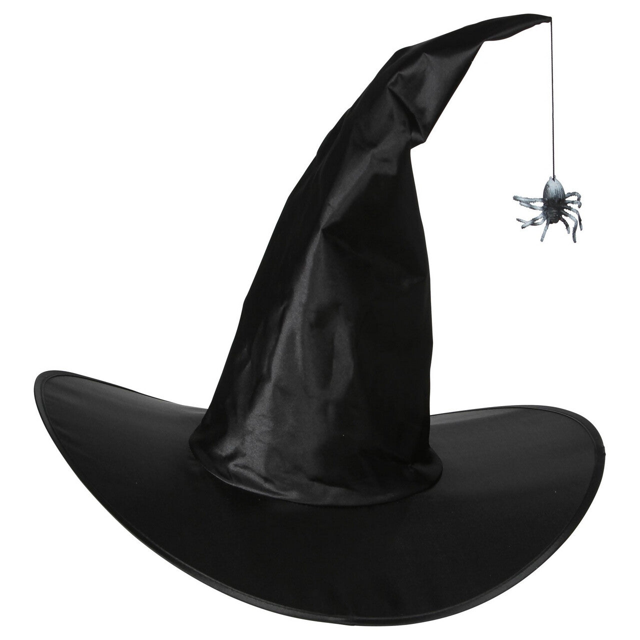 Op deze afbeelding zie je een Accessoires, van het merk Widmann. Heksenhoed Met Bungelende Spin