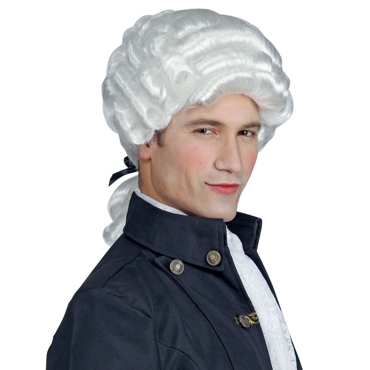 Op deze afbeelding zie je een Accessoires, van het merk Widmann. Koloniale Pruik Amerikaanse Onafhankelijkheidsoorlog