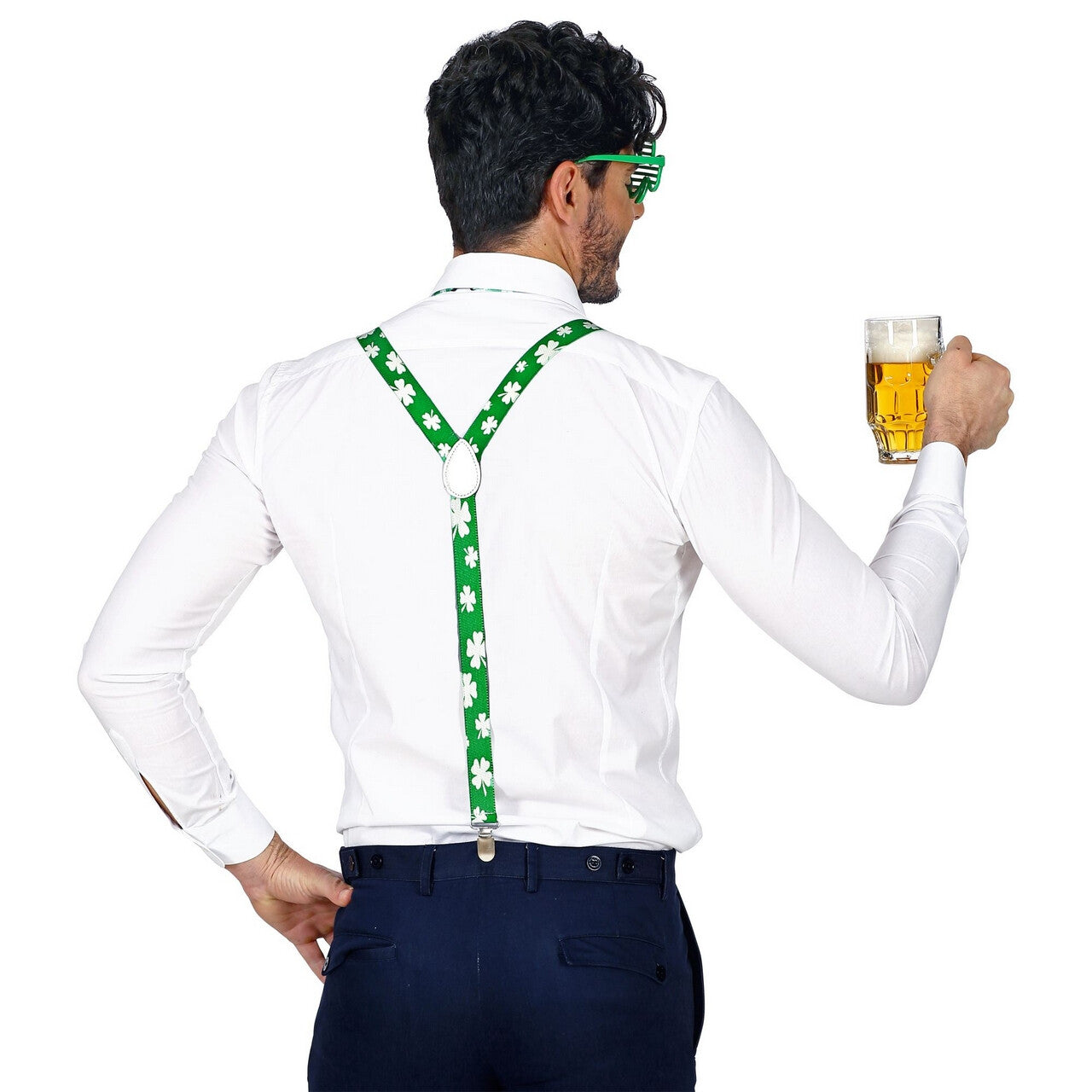 Op deze afbeelding zie je een Accessoires, van het merk Widmann. St. Patricks Day Set Driedelig