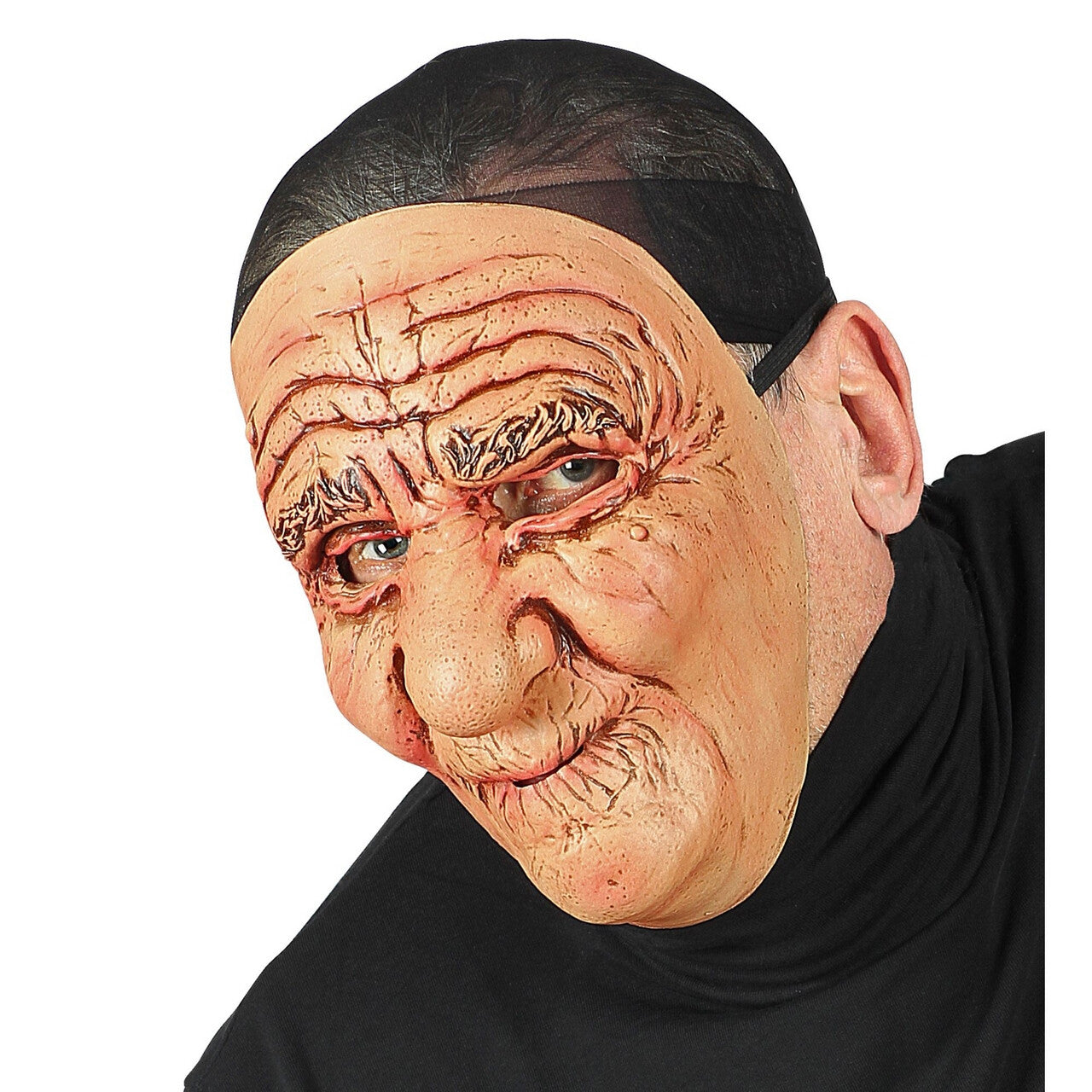 Op deze afbeelding zie je een Accessoires, van het merk Widmann. Masker Oude Man Vol Rimpels