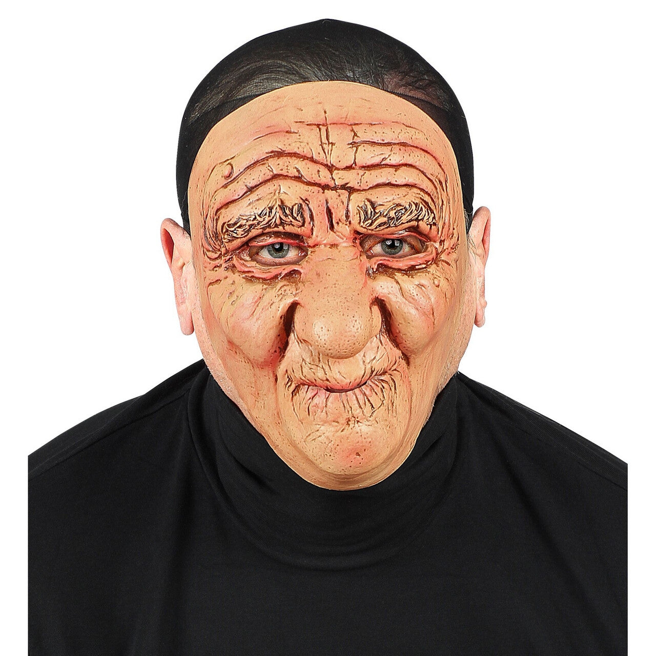 Op deze afbeelding zie je een Accessoires, van het merk Widmann. Masker Oude Man Vol Rimpels