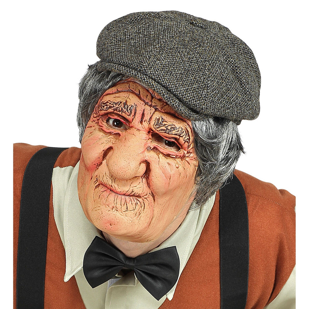 Op deze afbeelding zie je een Accessoires, van het merk Widmann. Masker Oude Man Vol Rimpels