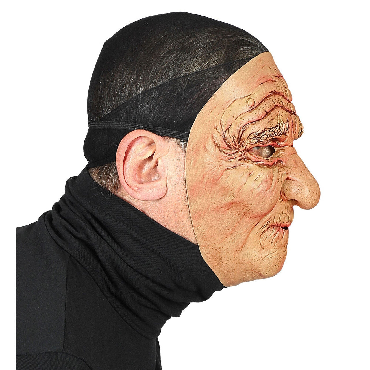 Op deze afbeelding zie je een Accessoires, van het merk Widmann. Masker Oude Man Vol Rimpels