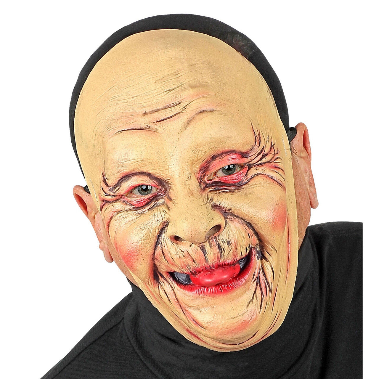Op deze afbeelding zie je een Accessoires, van het merk Widmann. Masker Oude Vrouw Vol Rimpels