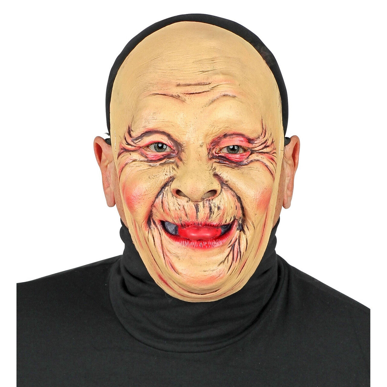 Op deze afbeelding zie je een Accessoires, van het merk Widmann. Masker Oude Vrouw Vol Rimpels