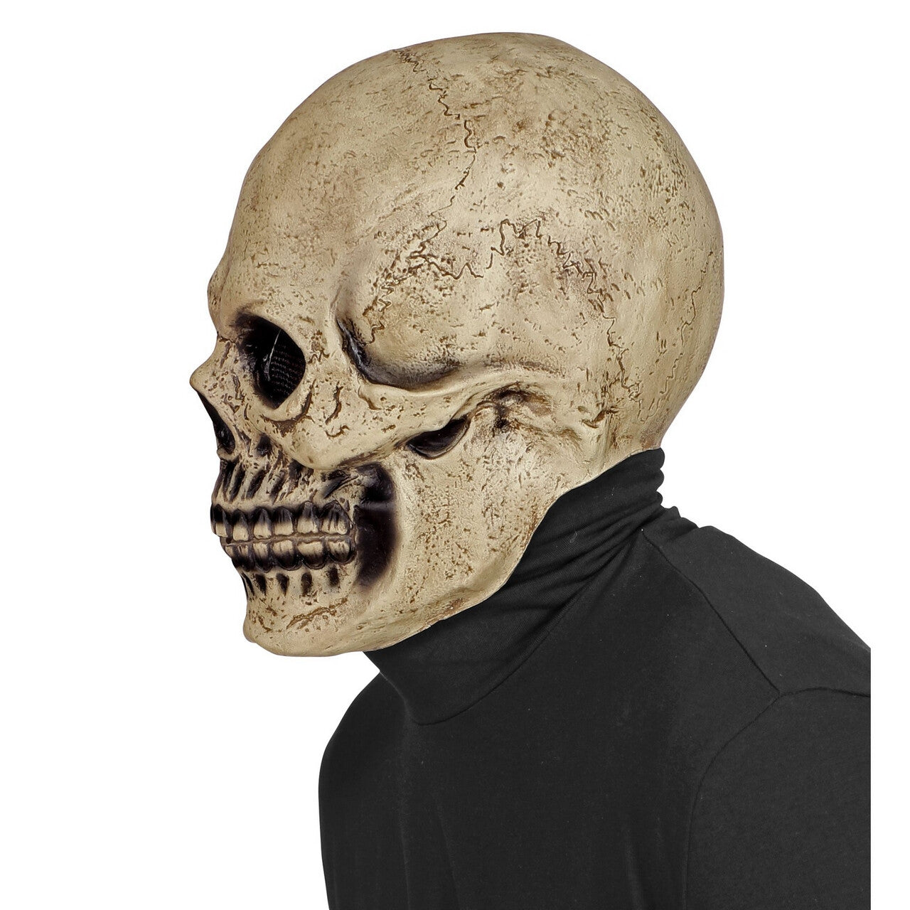 Op deze afbeelding zie je een Accessoires, van het merk Widmann. Masker Kaal Gepikte Schedel
