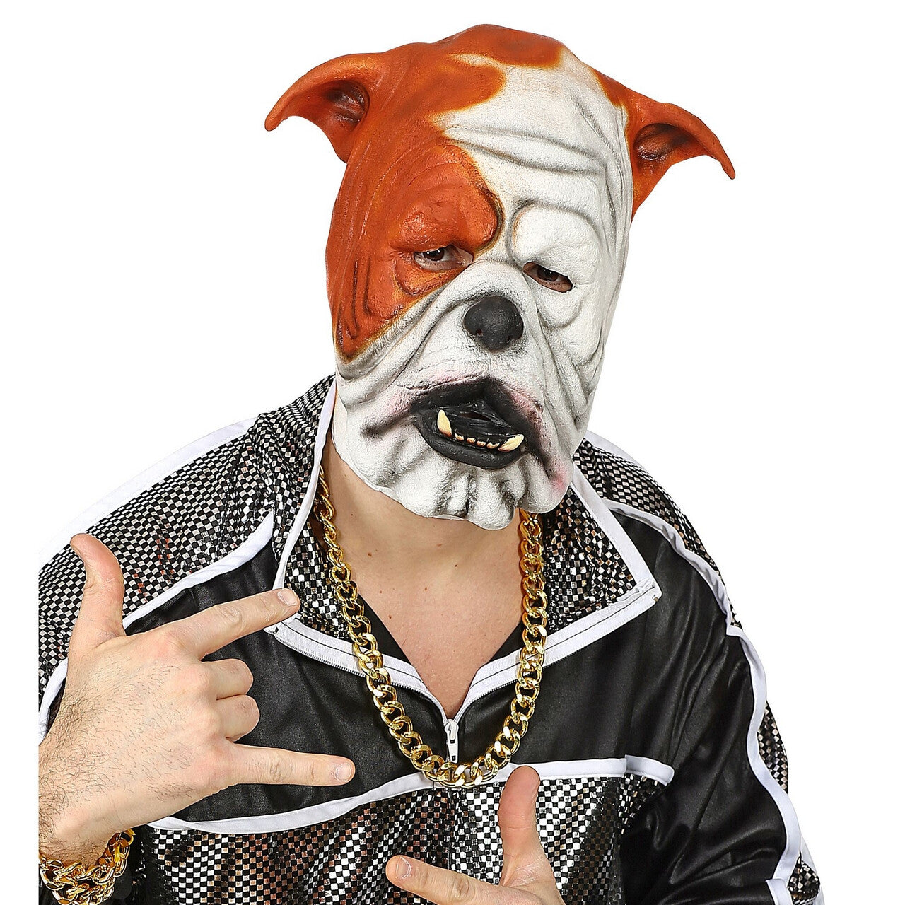 Op deze afbeelding zie je een Accessoires, van het merk Widmann. Masker Bulldog Winston