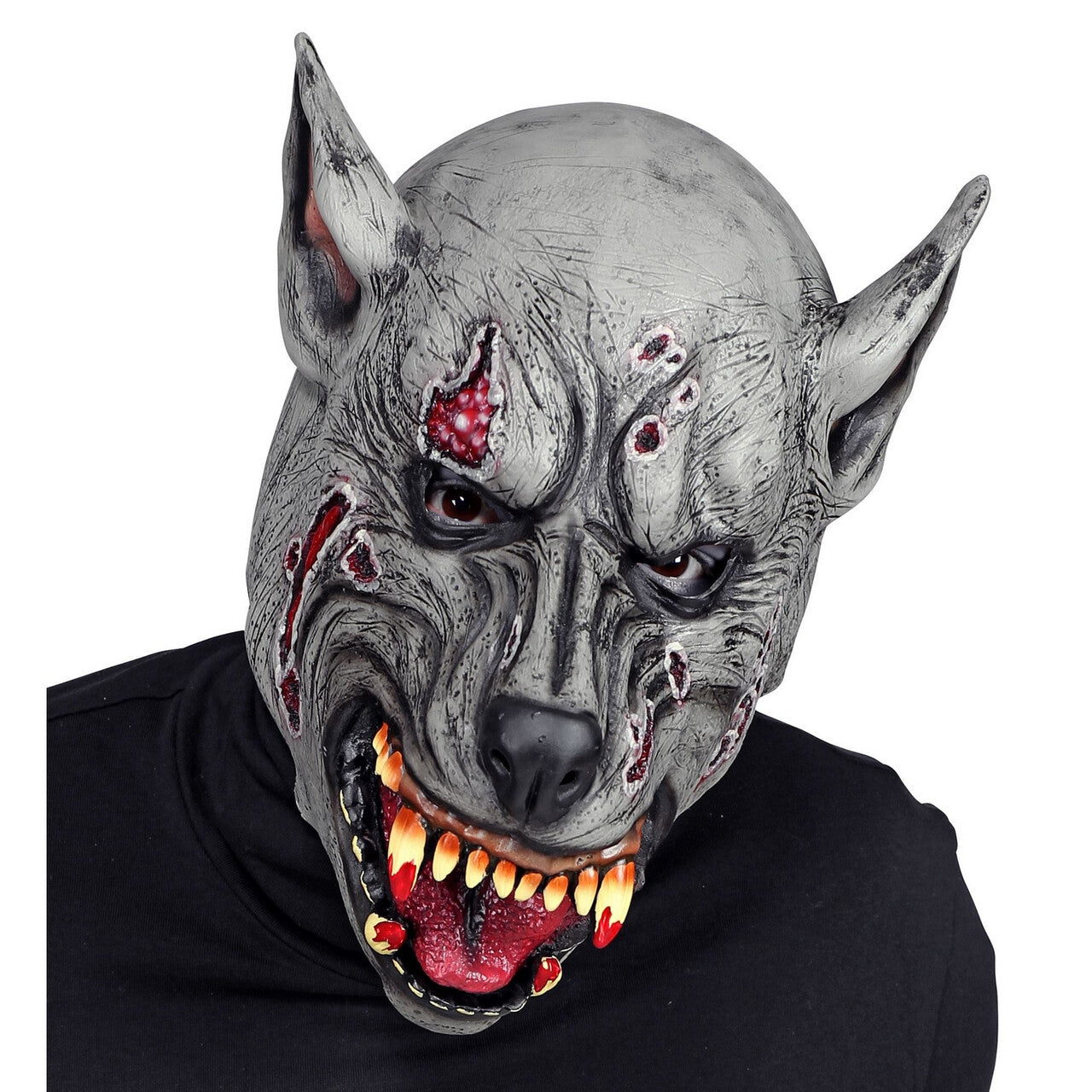 Op deze afbeelding zie je een Accessoires, van het merk Widmann. Masker Waanzinnige Weerwolf