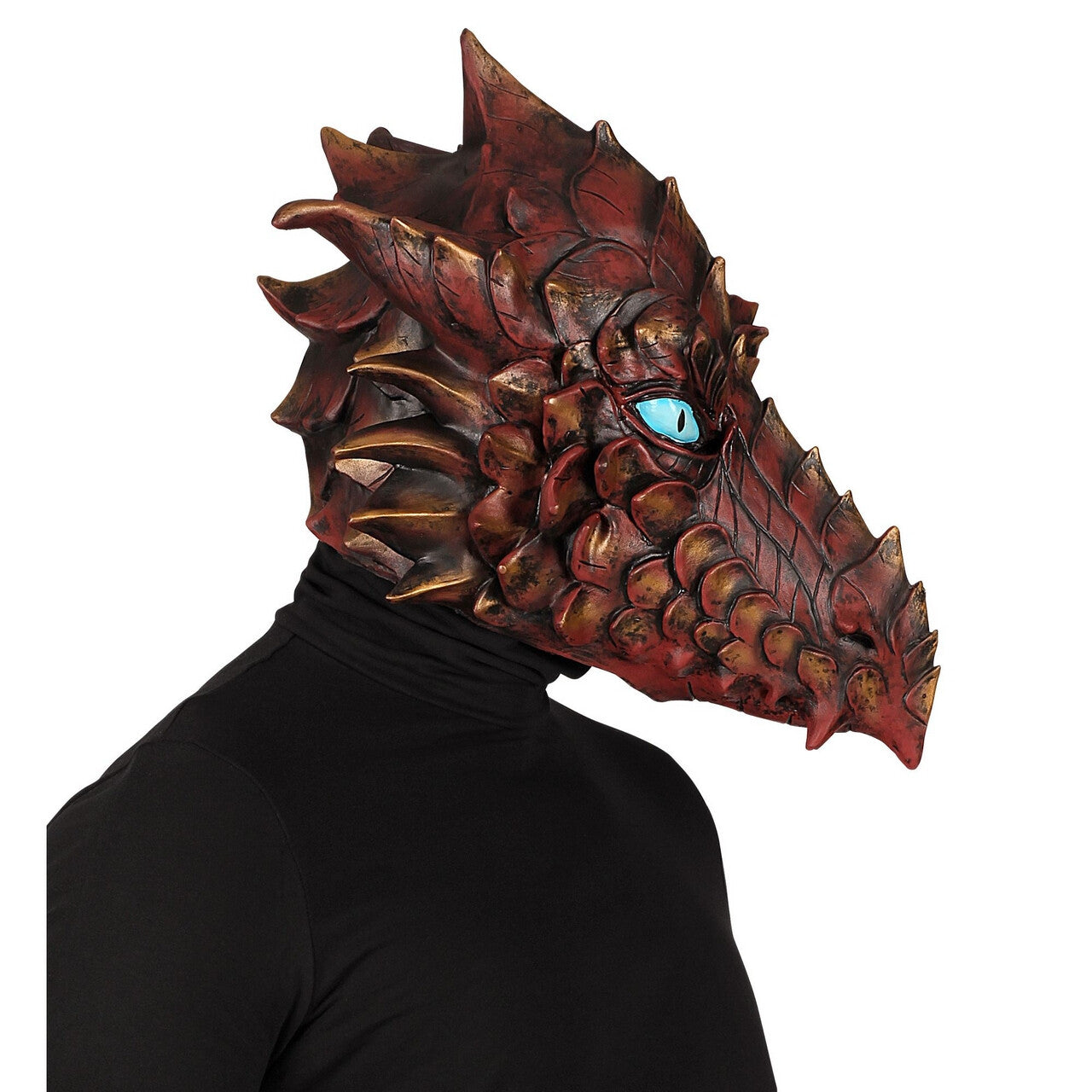 Op deze afbeelding zie je een Accessoires, van het merk Widmann. Masker Vuurspuwende Draak
