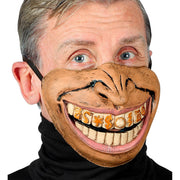 Op deze afbeelding zie je een Accessoires, van het merk Widmann. Kinmasker Rapper Gouden Tanden