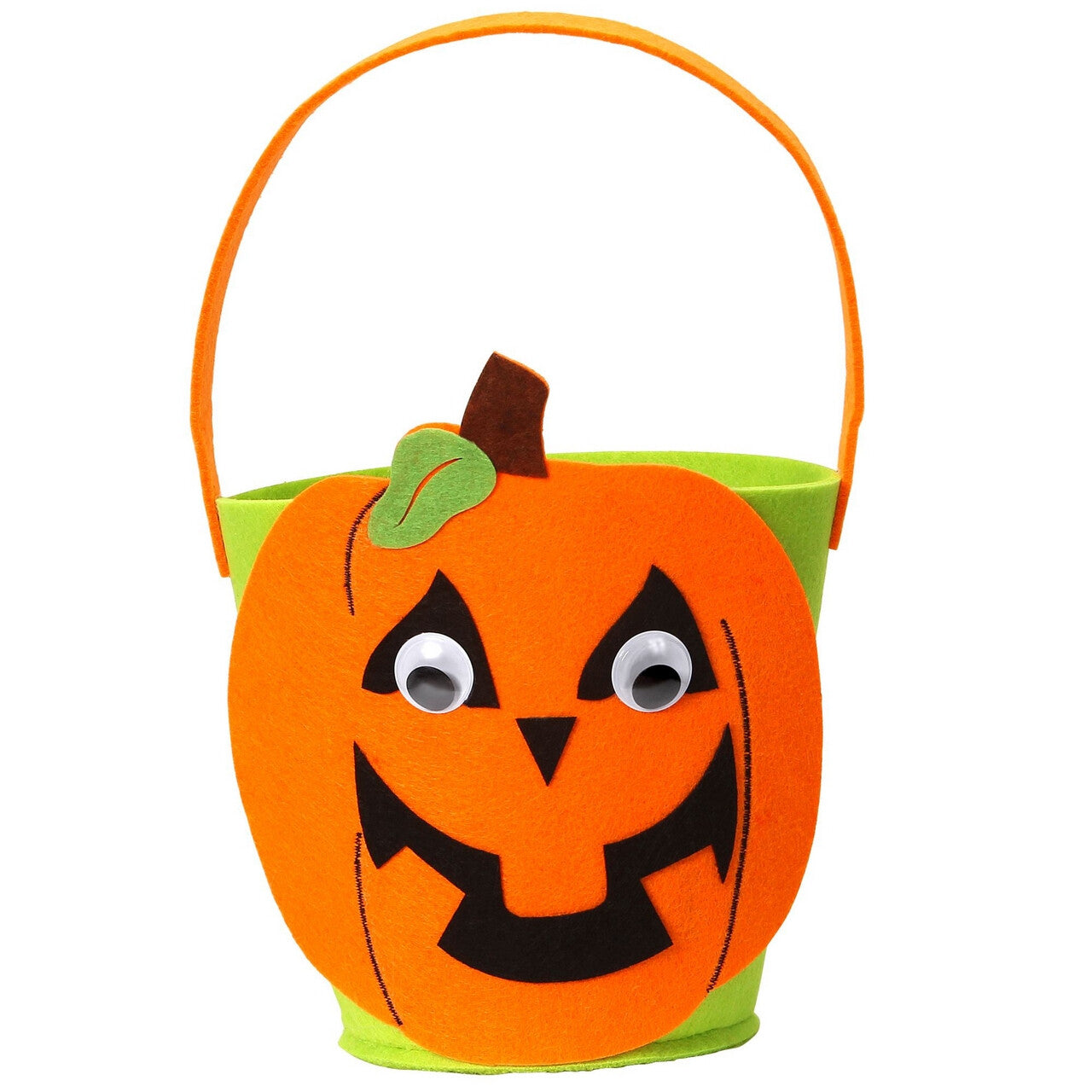 Op deze afbeelding zie je een Accessoires, van het merk Widmann. Trick Or Treat Tasje Pompoen Met Rollende Ogen