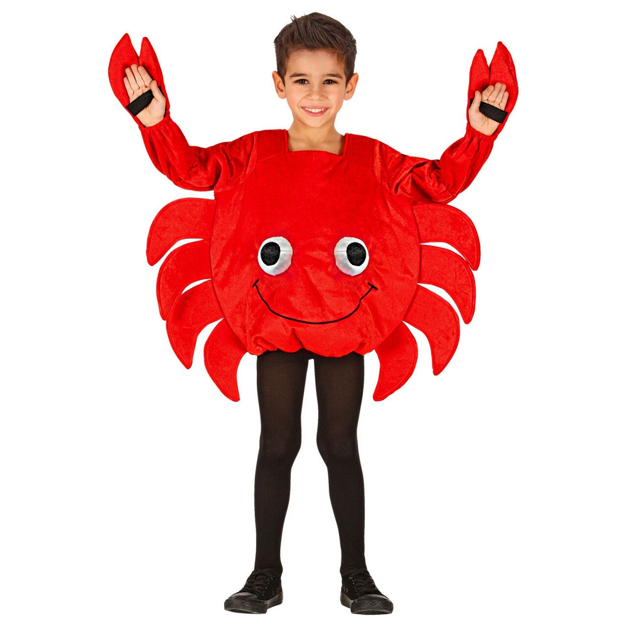Op deze afbeelding zie je een Kostuums, van het merk Widmann. Vrolijke Kijkende Krab Noordzee Kind Kostuum