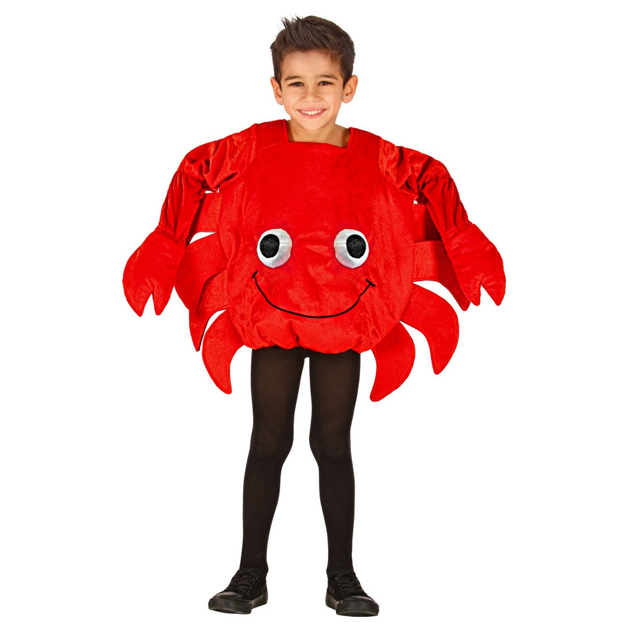 Op deze afbeelding zie je een Kostuums, van het merk Widmann. Vrolijke Kijkende Krab Noordzee Kind Kostuum