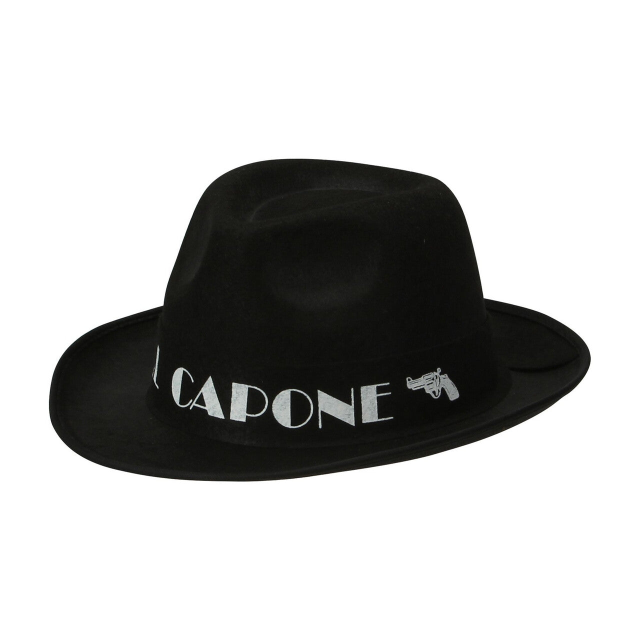 Op deze afbeelding zie je een Accessoires, van het merk Widmann. Gangster Hoed Zwart Al Capone