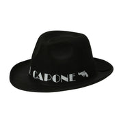 Op deze afbeelding zie je een Accessoires, van het merk Widmann. Gangster Hoed Zwart Al Capone