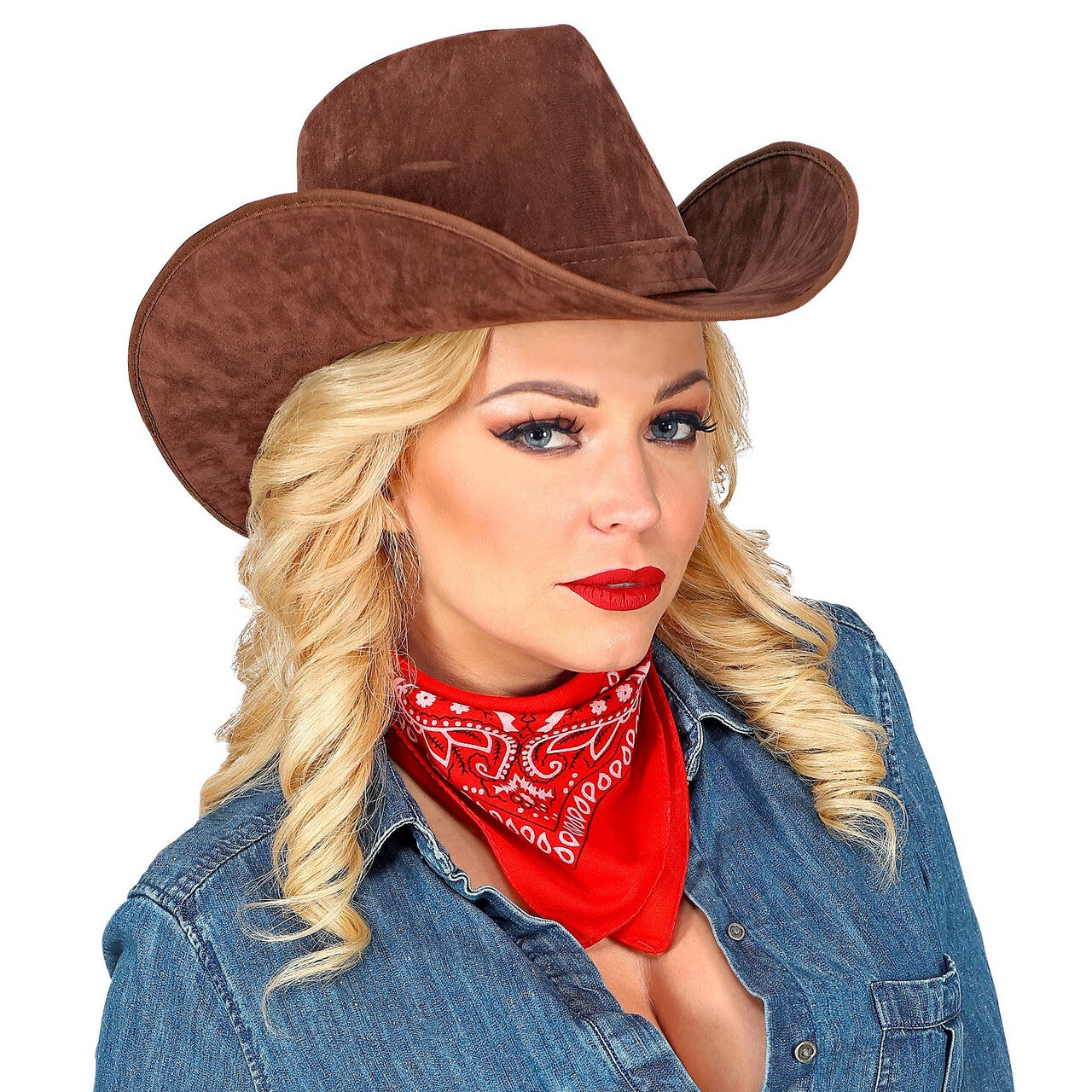 Op deze afbeelding zie je een Accessoires, van het merk Widmann. Cowboyhoed Utah Suede Look