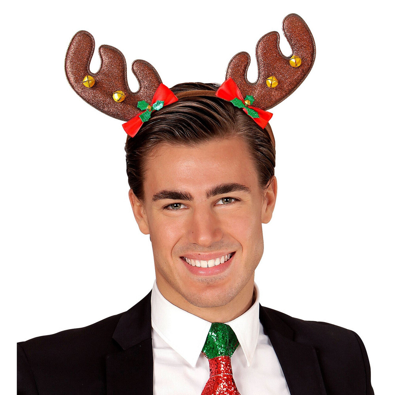 Op deze afbeelding zie je een Accessoires, van het merk Widmann. Haarband Rendier Eland Gewei