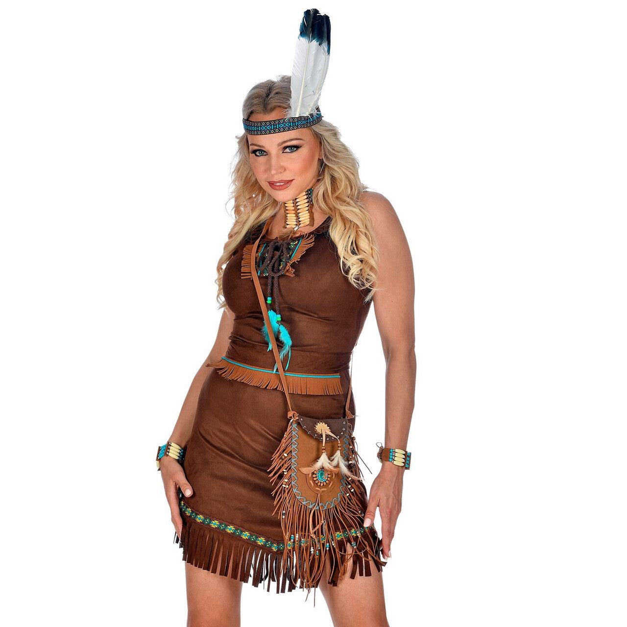 Op deze afbeelding zie je een Accessoires, van het merk Widmann. Wilde Westen Schoudertas Indiaan