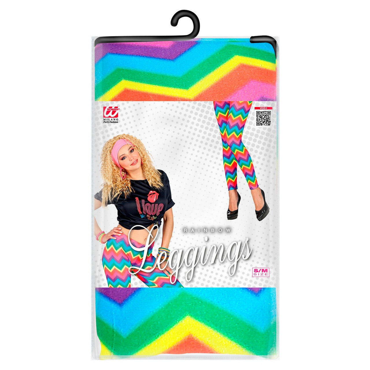 Op deze afbeelding zie je een Accessoires, van het merk Widmann. Regenboog Legging Zomer Festival