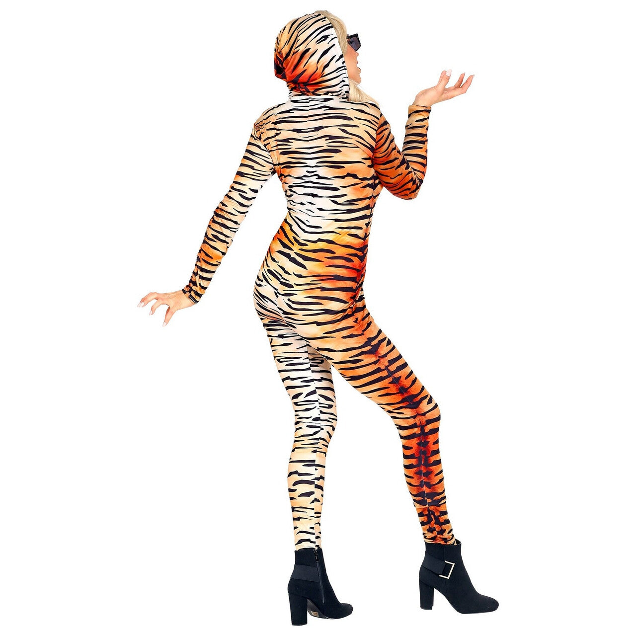 Op deze afbeelding zie je een Kostuums, van het merk Widmann. Hongerige Tijger Op Jacht Vrouw Kostuum