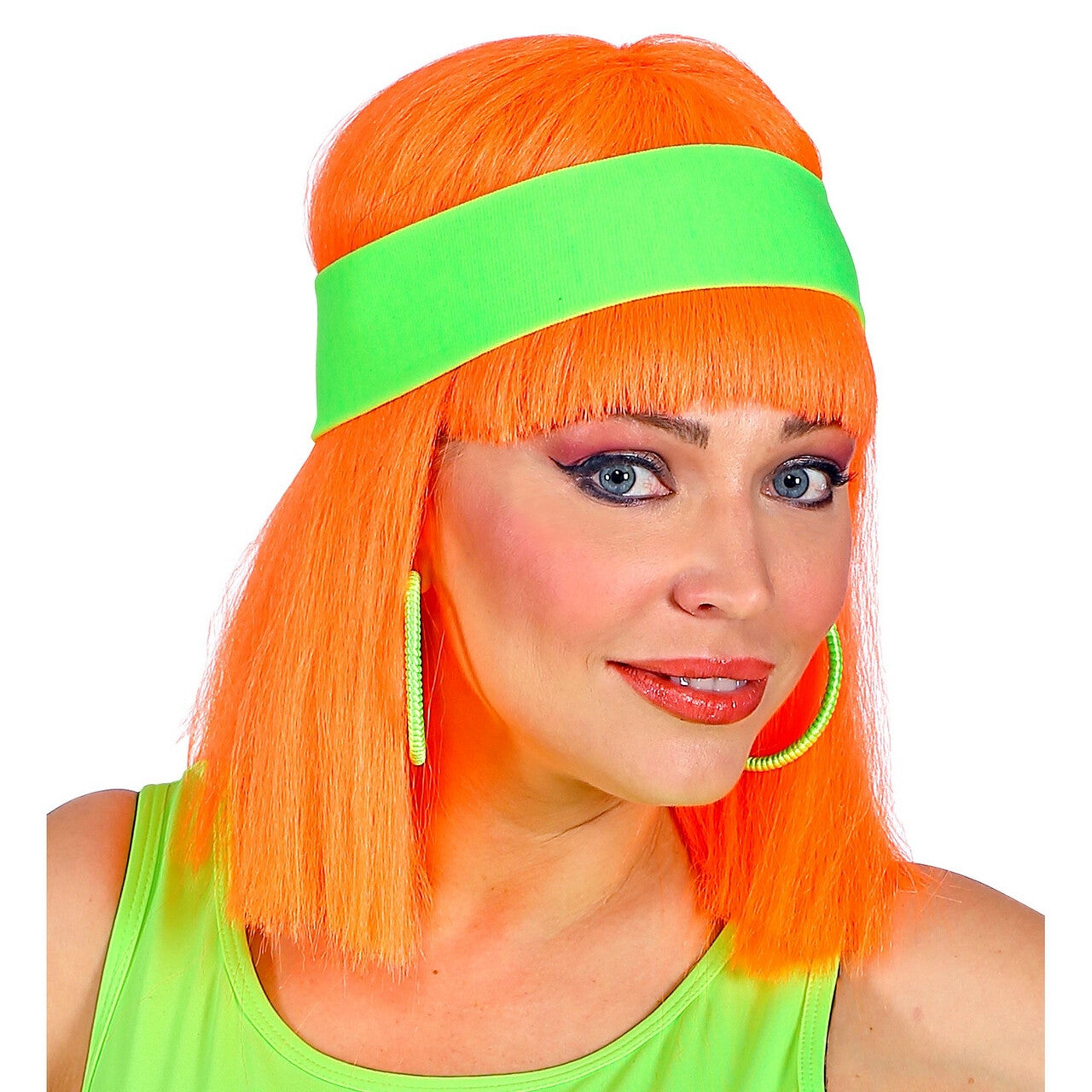 Op deze afbeelding zie je een Accessoires, van het merk Widmann. Jaren 80 Hoofdband Neon Groen