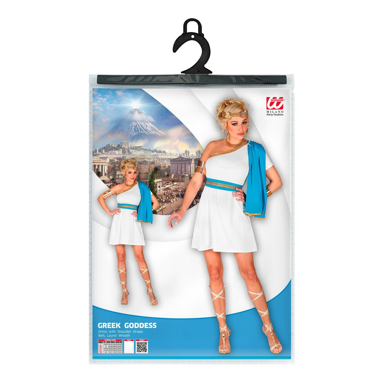 Op deze afbeelding zie je een Kostuums, van het merk Widmann. Aphrodite Sexy Griekse Godin Van De Liefde Vrouw Kostuum