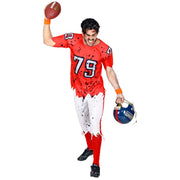 Op deze afbeelding zie je een Kostuums, van het merk Widmann. End Zone Zombie American Football Speler Man Kostuum