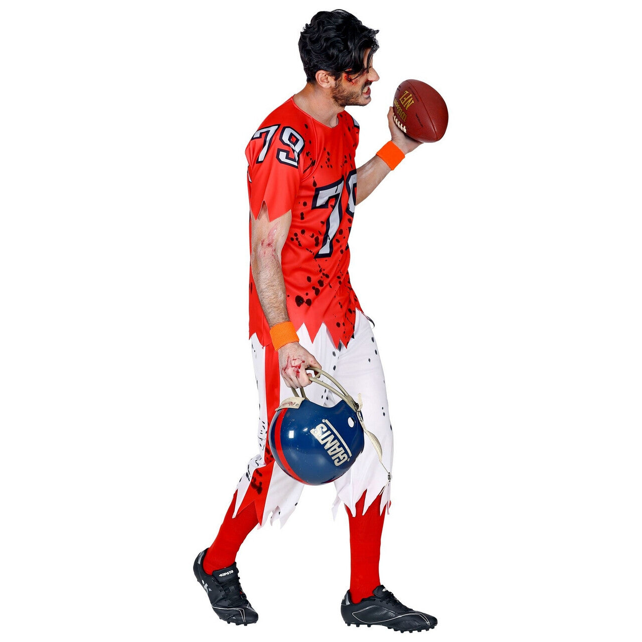 Op deze afbeelding zie je een Kostuums, van het merk Widmann. End Zone Zombie American Football Speler Man Kostuum