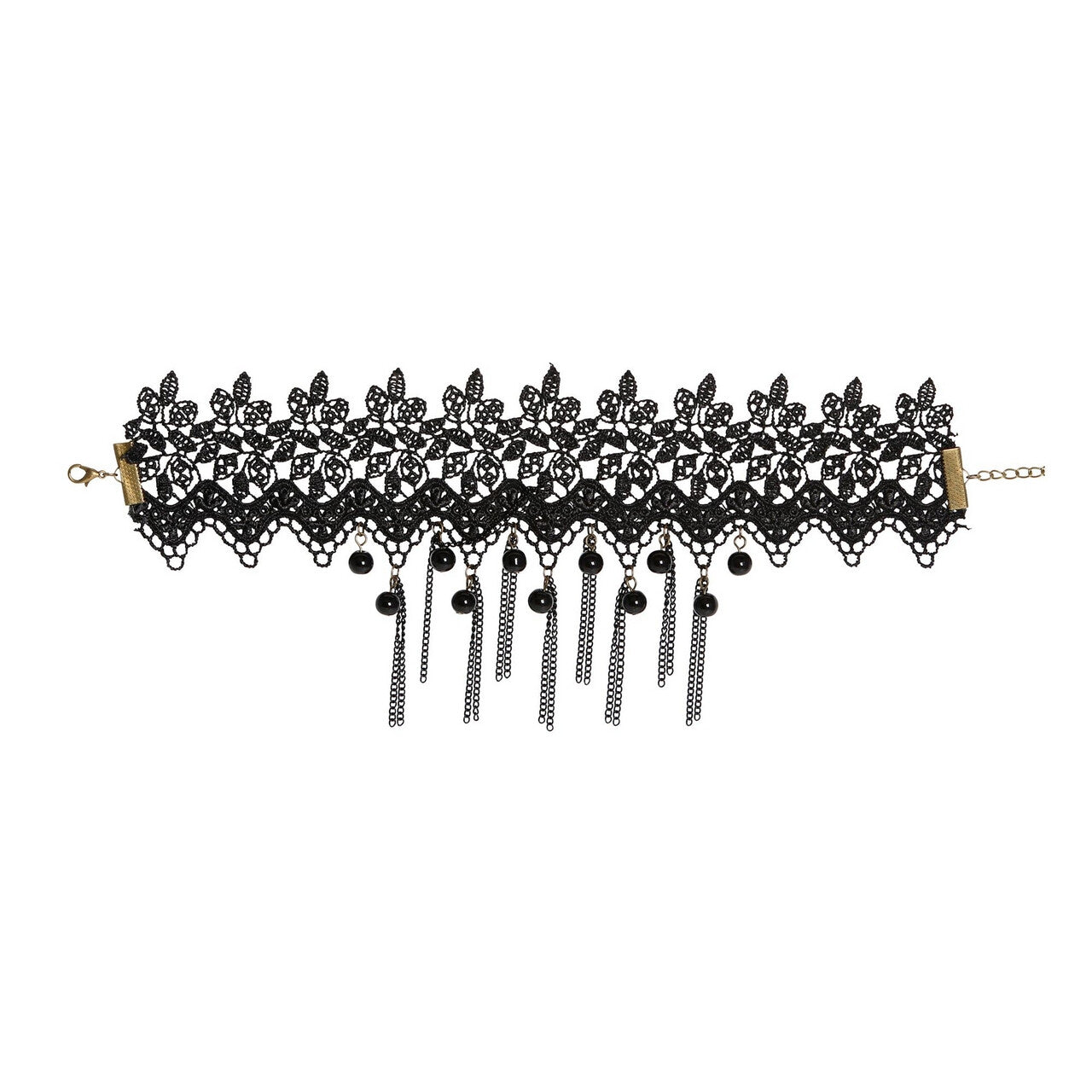 Op deze afbeelding zie je een Accessoires, van het merk Widmann. Zwarte Choker Medusa