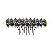 Op deze afbeelding zie je een Accessoires, van het merk Widmann. Zwarte Choker Medusa