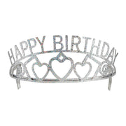 Op deze afbeelding zie je een Accessoires, van het merk Widmann. Tiara Happy Birthday Met Hartjes