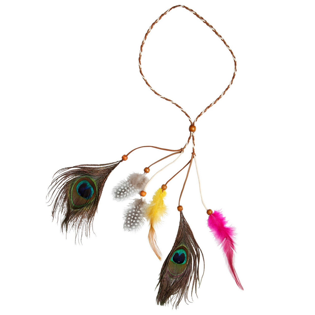 Op deze afbeelding zie je een Accessoires, van het merk Widmann. Hoofdband Indiaan Diverse Veren