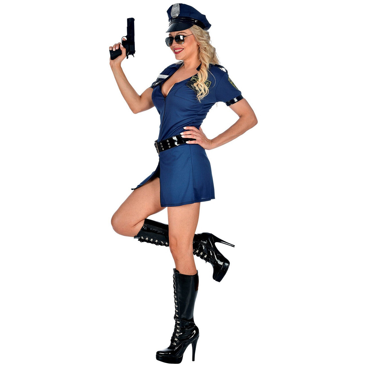 Op deze afbeelding zie je een Kostuums, van het merk Widmann. Ondeugende Politie Agente Kom Jij Maar Mee Vrouw Kostuum