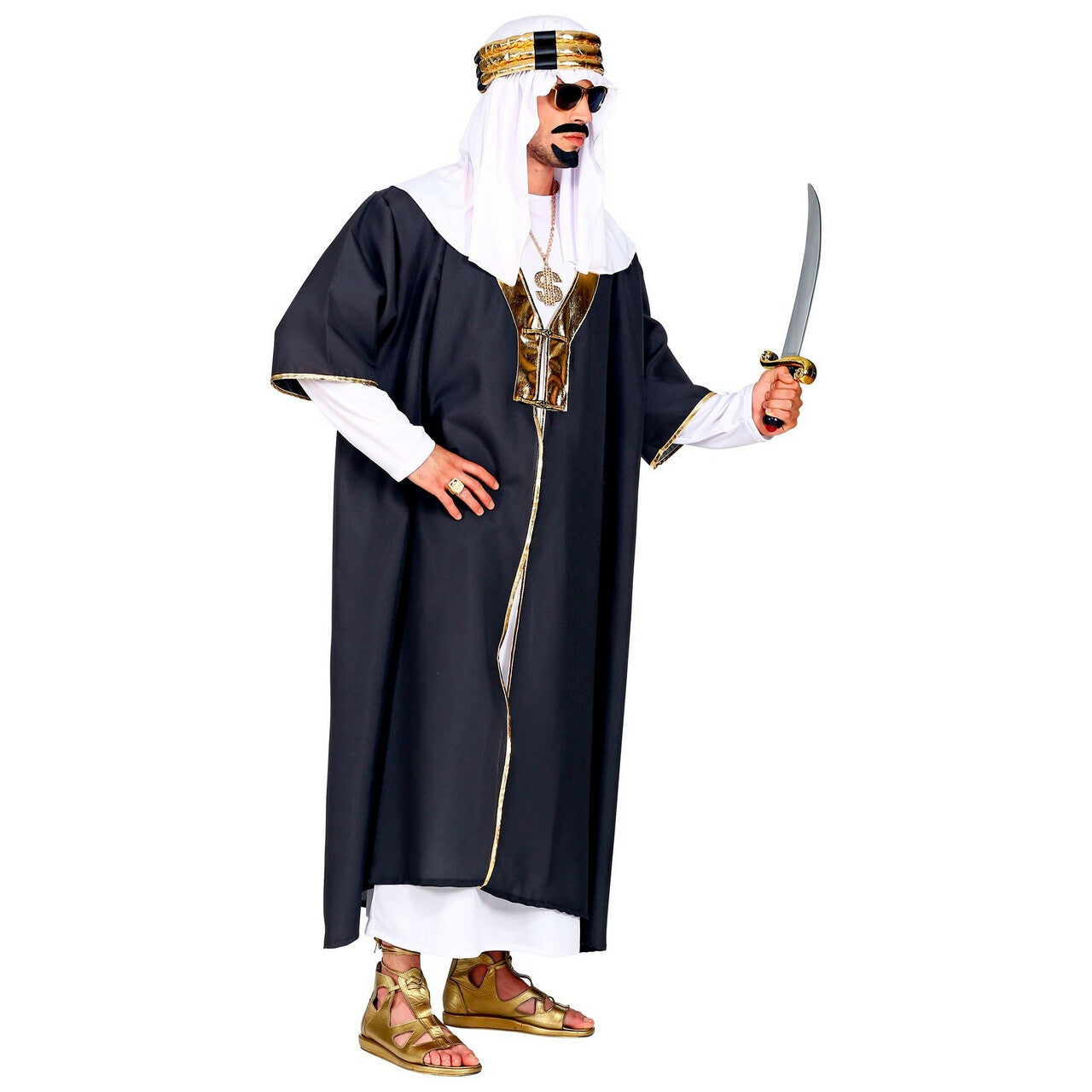 Op deze afbeelding zie je een Kostuums, van het merk Widmann. Sultan Suleiman Oliekan Kostuum