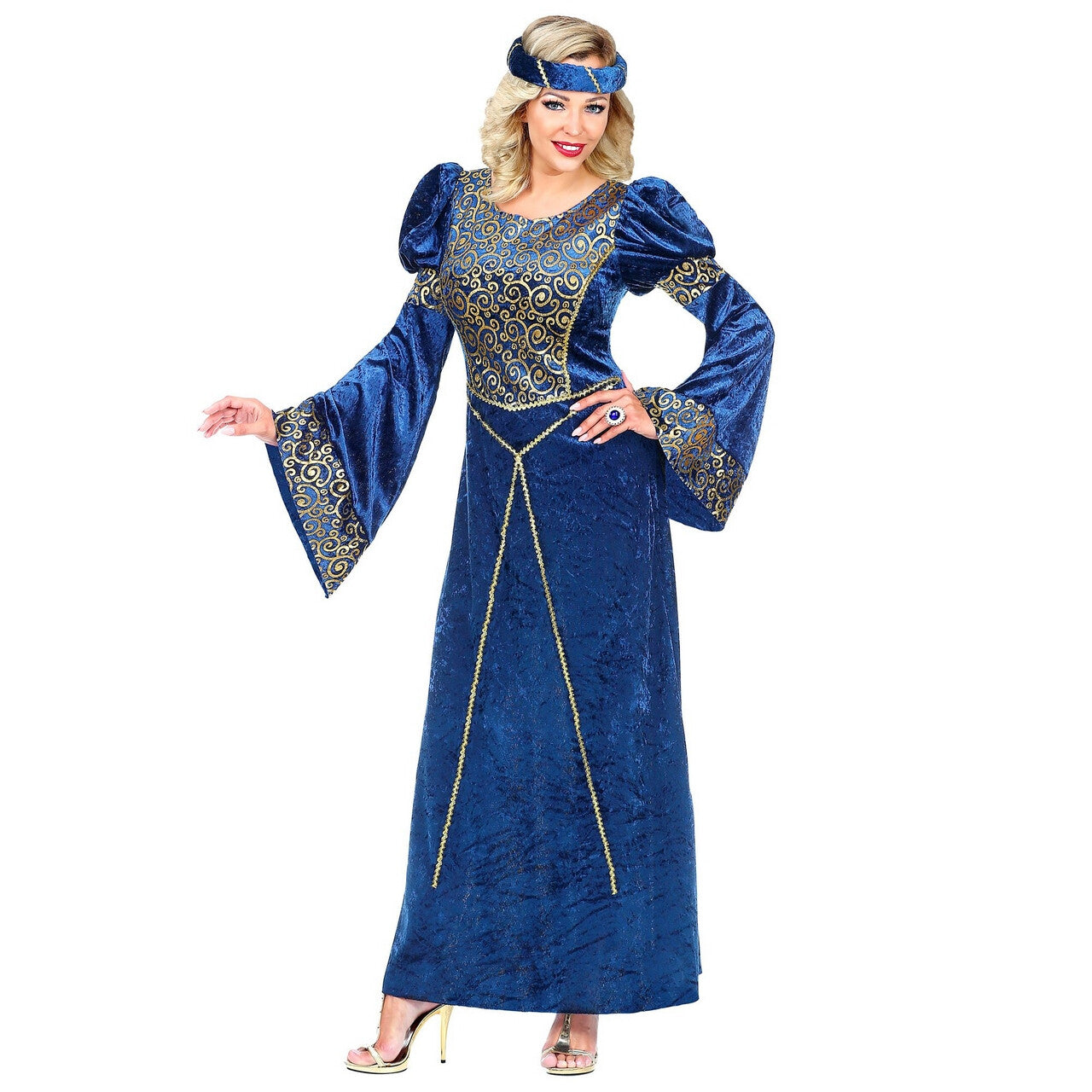 Op deze afbeelding zie je een Kostuums, van het merk Widmann. Hofdame Renaissance Gwendolyn Vrouw Kostuum