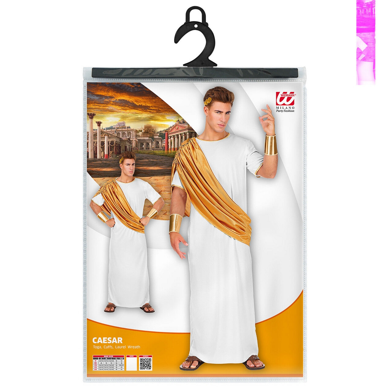 Op deze afbeelding zie je een Kostuums, van het merk Widmann. Veni Vidi Vici Caesar Romeinse Keizer Man Kostuum