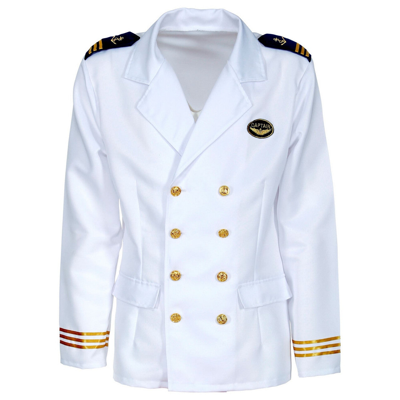 Op deze afbeelding zie je een Kostuums, van het merk Widmann. Jas Kapitein Passagiersschip Luxe Cruise Man