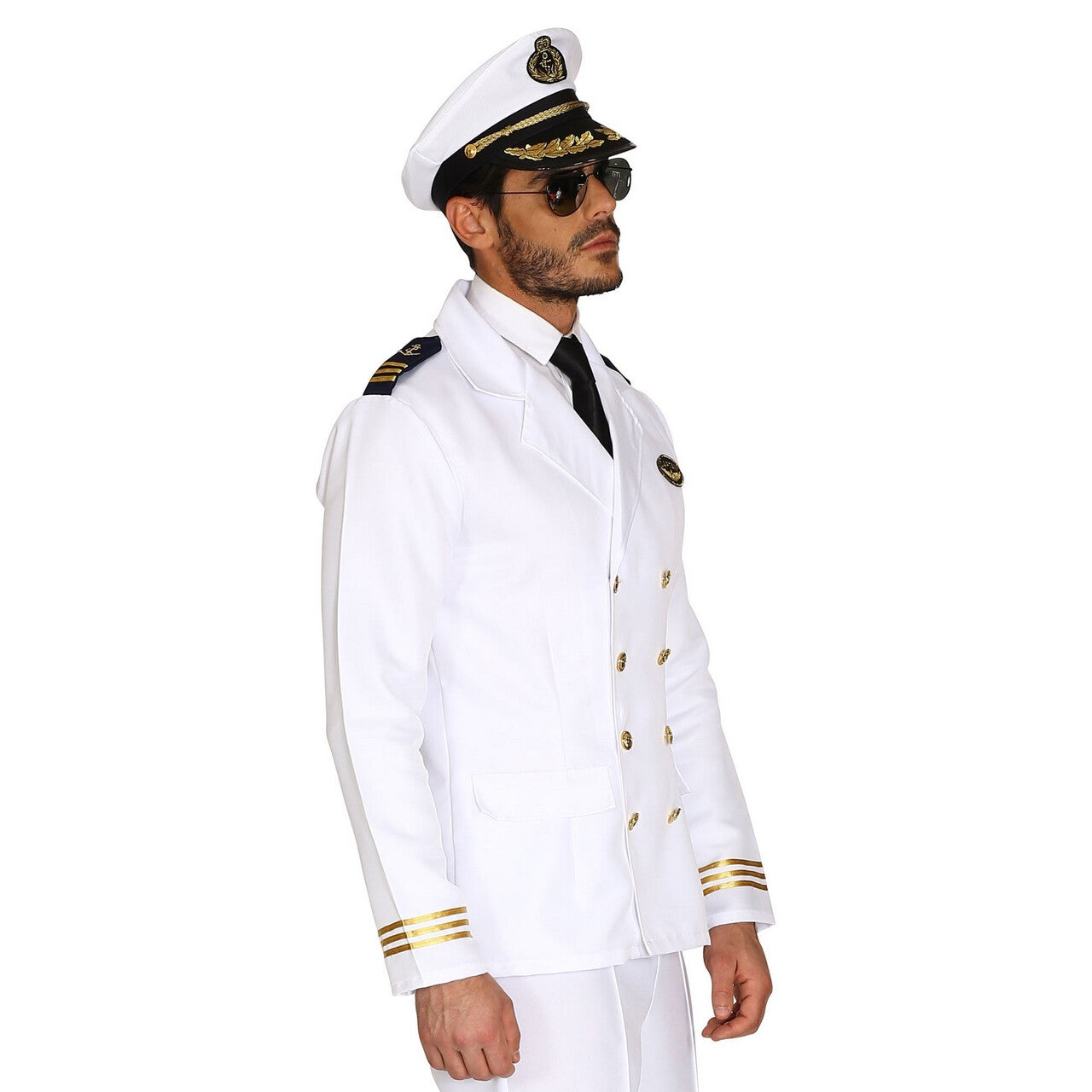Op deze afbeelding zie je een Kostuums, van het merk Widmann. Jas Kapitein Passagiersschip Luxe Cruise Man