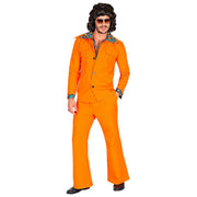 Op deze afbeelding zie je een Kostuums, van het merk Widmann. Oranje 1974 Stijl Man Kostuum