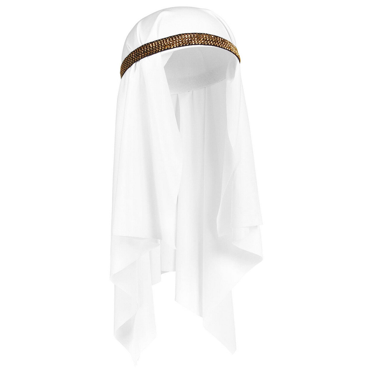 Op deze afbeelding zie je een Accessoires, van het merk Widmann. Witte Keffiyeh Hoofdbedekking Golfstaten Arabier
